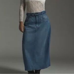 Anthropologie Denim Skirt